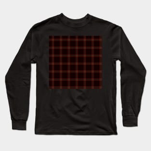 "Anias" Plaid by Suzy Hager    Red & Black Colors Long Sleeve T-Shirt